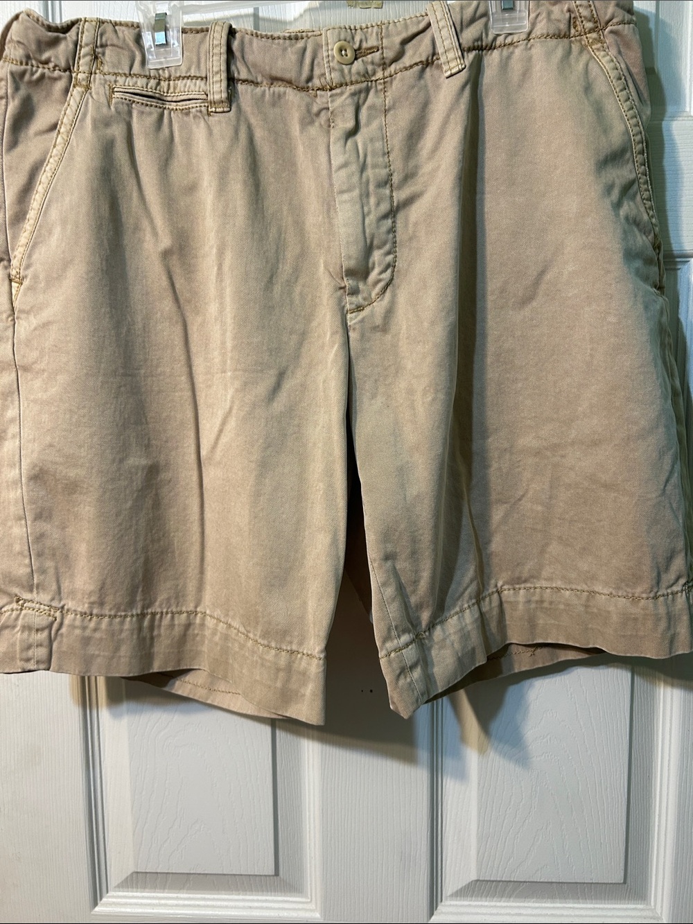 Polo by Ralph Lauren Khaki Flat Front Men Shorts Sz 38